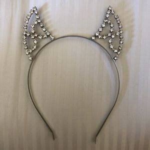 Rhinestone cat ear headband